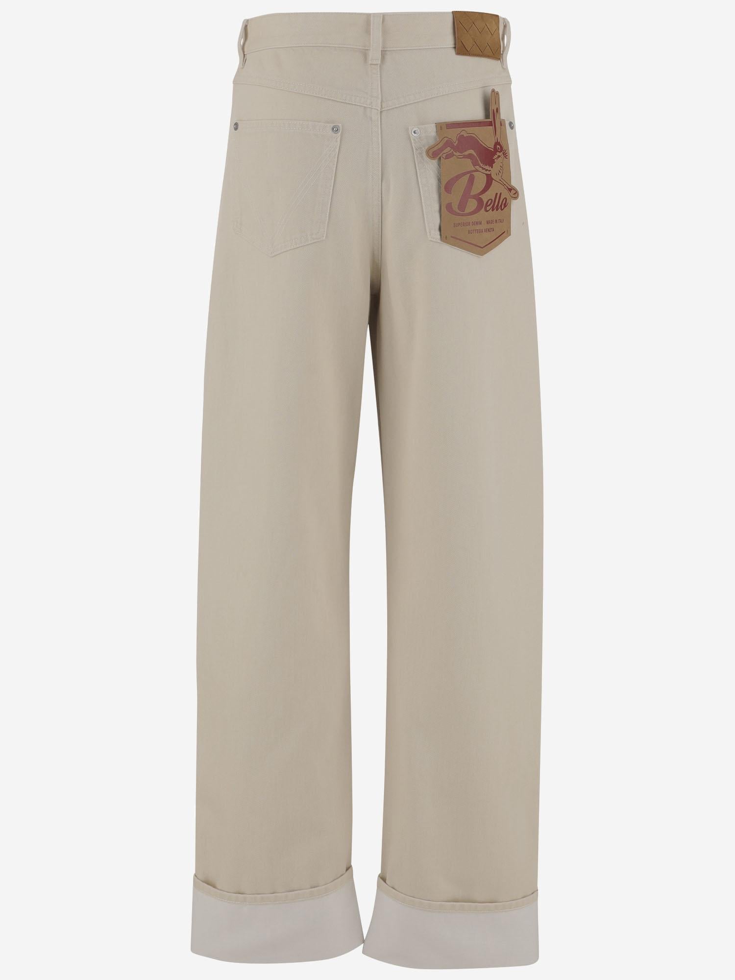 PANTALONI IN COTONE CON RISVOLTO 824659 V5DV09247 BOTTEGA VENETA 
