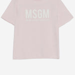 T-SHIRT IN COTONE CON LOGO S6MSJUTH051 MS076 MSGM KIDS 