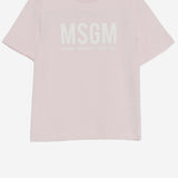T-SHIRT IN COTONE CON LOGO S6MSJUTH051 MS076 MSGM KIDS 