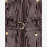 GILET IN PELLE CON TASHE E CINTURA CH25ACV04204 27M CHLOE 