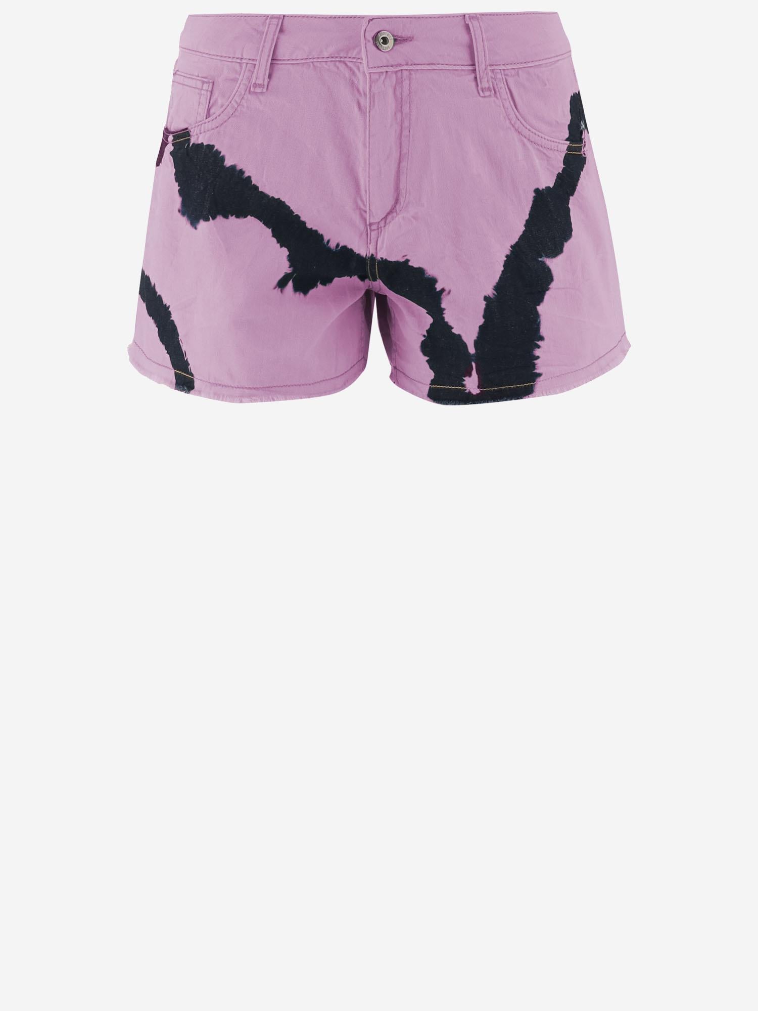 PANTALONI CORTI IN COTONE CON MOTIVO TIE-DYE DAM26TU4 PINK DONT @ ME 