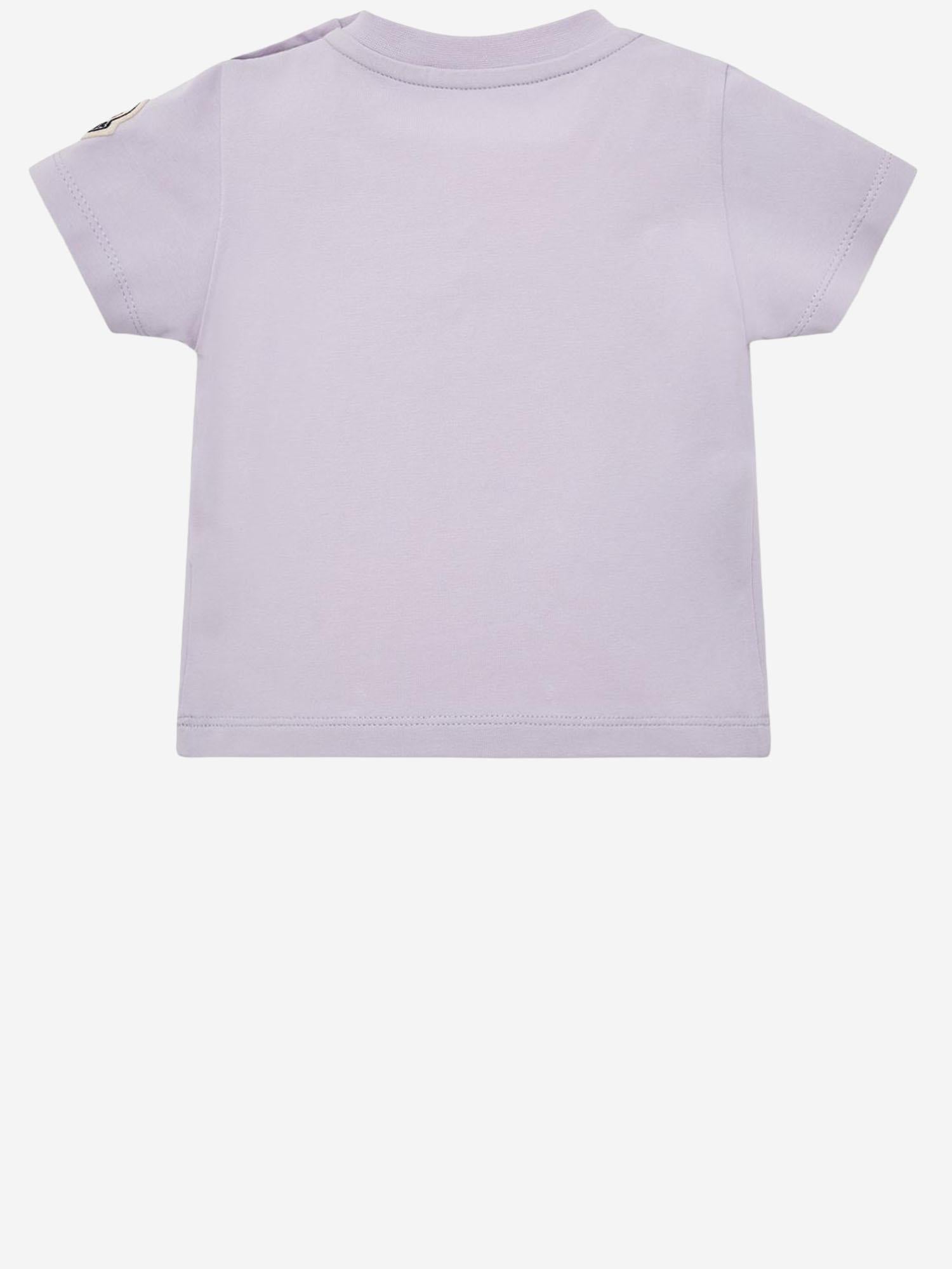 T-SHIRT CON LOGO RICAMATO IN COTONE 8C0001089AUM 509 MONCLER ENFANTS 