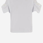 T-SHIRT IN COTONE CON MANICHE DOPPIE 08354 101 SACAI 