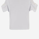 T-SHIRT IN COTONE CON MANICHE DOPPIE 08354 101 SACAI 