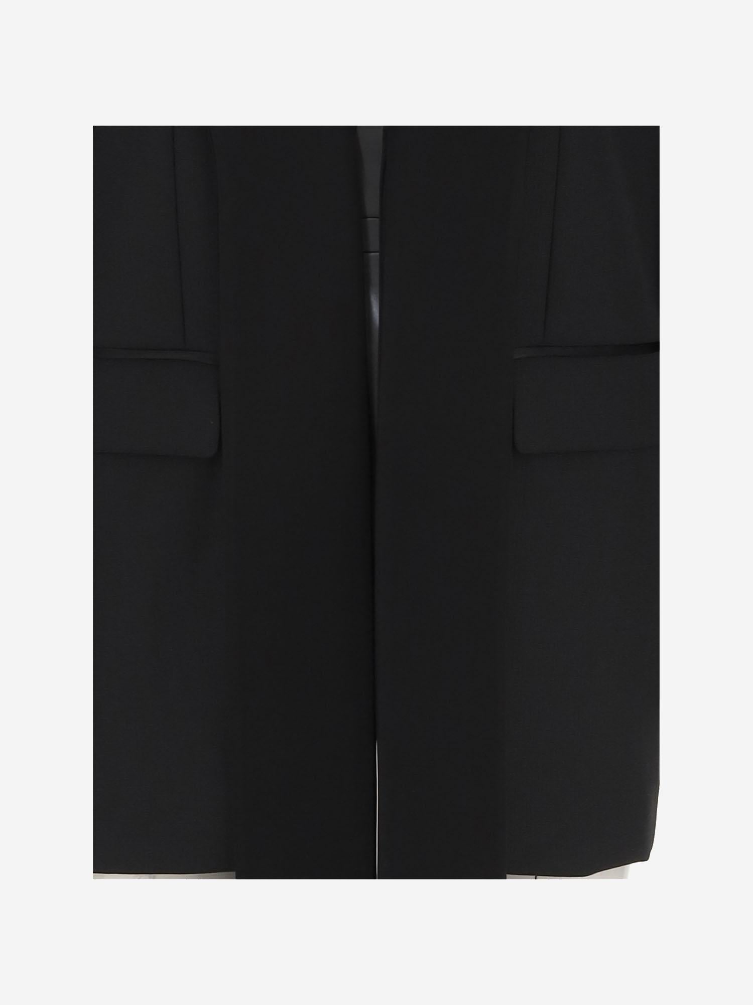 GIACCA MONOPETTO IN MISTO LANA CON COLLO SATIN 104668 A2CNZ99 PINKO 