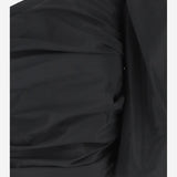 TOP CORTO MONOSPALLA IN TAFFETÀ 104826 Y3LEZ99 PINKO 