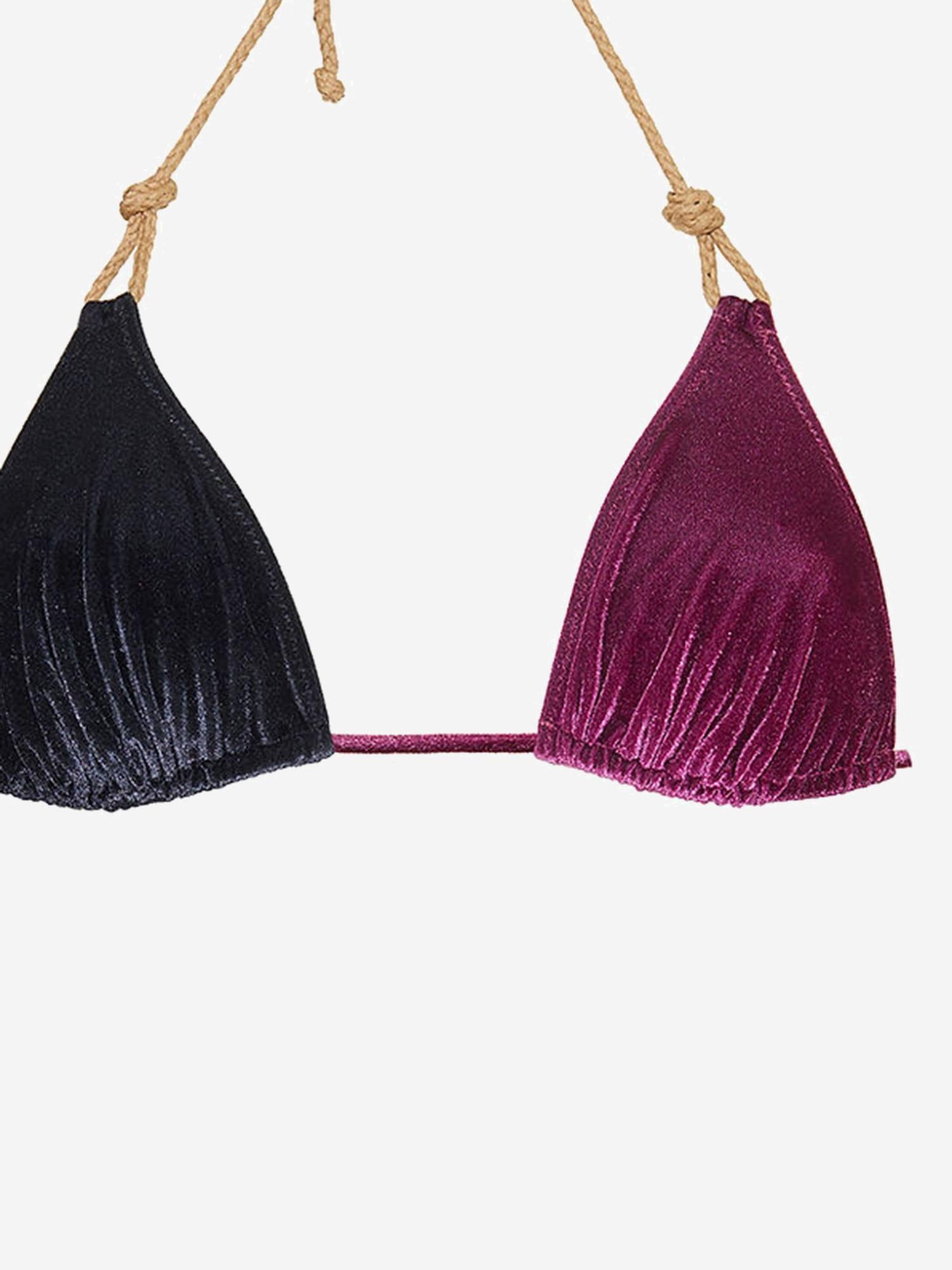 COSTUME DA BAGNO VENUS CON MOTIVO COLOR-BLOCK VENUSVELVET NEROBORDEAUX VVIDI 