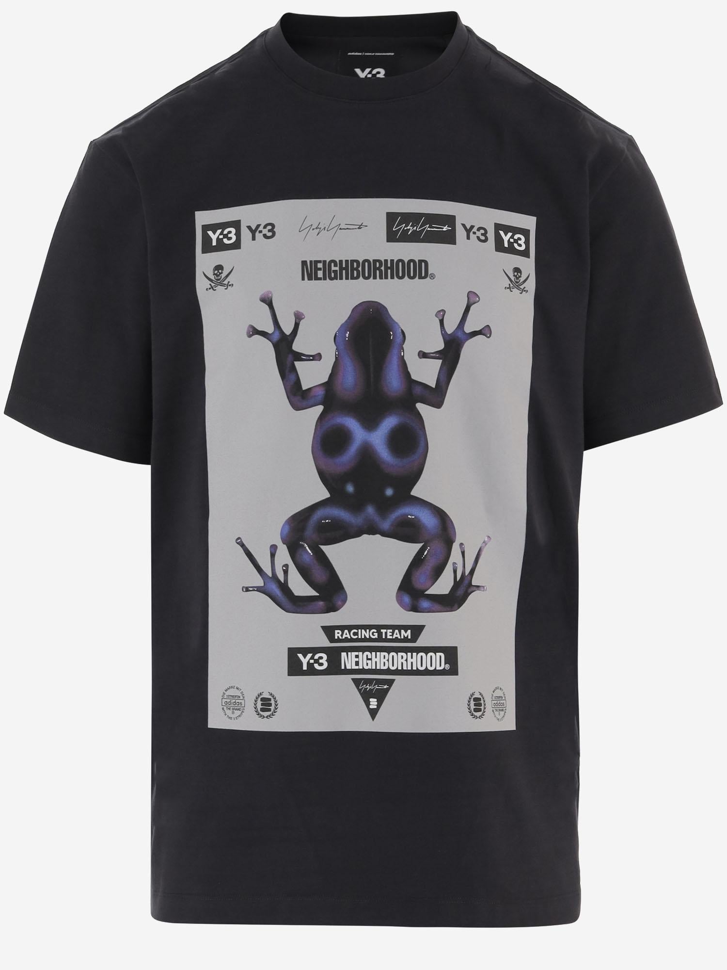 T-SHIRT ADIDAS Y-3 X NEIGHBORHOOD X DAINESE IN COTONE JW6998 BLACK ADIDAS Y3 X NBDH X DAINESE 