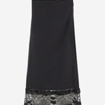 ABITO SISA BUDOIR  IN LANA CON DETTAGLIO IN PIZZO D005 SISARFLABLACK NICCOLO PASQUALETTI 