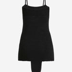 CANOTTA NERA IN MISTO LANA FXT72T JGME2N0000 DOLCE & GABBANA 