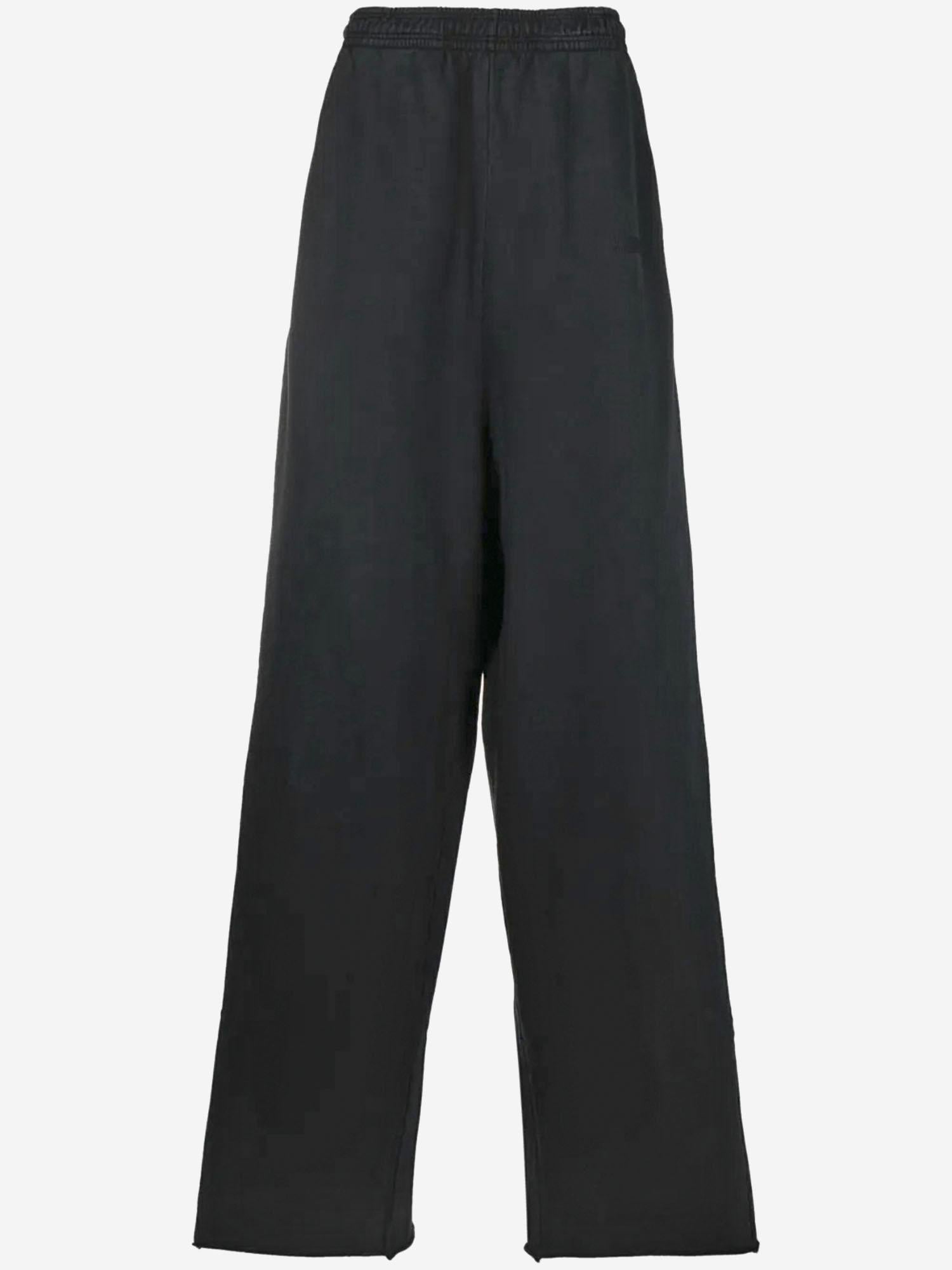 PANTALON IN MISTO COTONE UE54SP240B BLACK VETEMENTS 