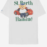 T-SHIRT IN COTONE CON STAMPA PRL0002 08481L MC2 SAINT BARTH 