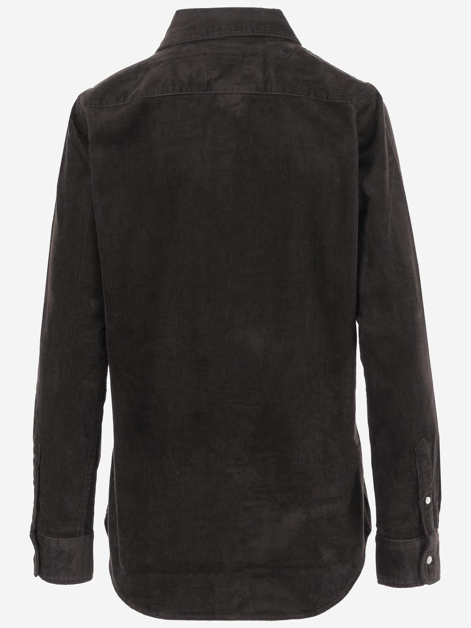 CAMICIA IN VELLUTO DI COTONE STRETCH 211971526 002 POLO RALPH LAUREN 
