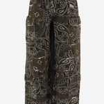 JEANS IN COTONE CON MOTIVO BANDANA DAM26B01 ARMY DONT @ ME 