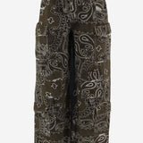 JEANS IN COTONE CON MOTIVO BANDANA DAM26B01 ARMY DONT @ ME 