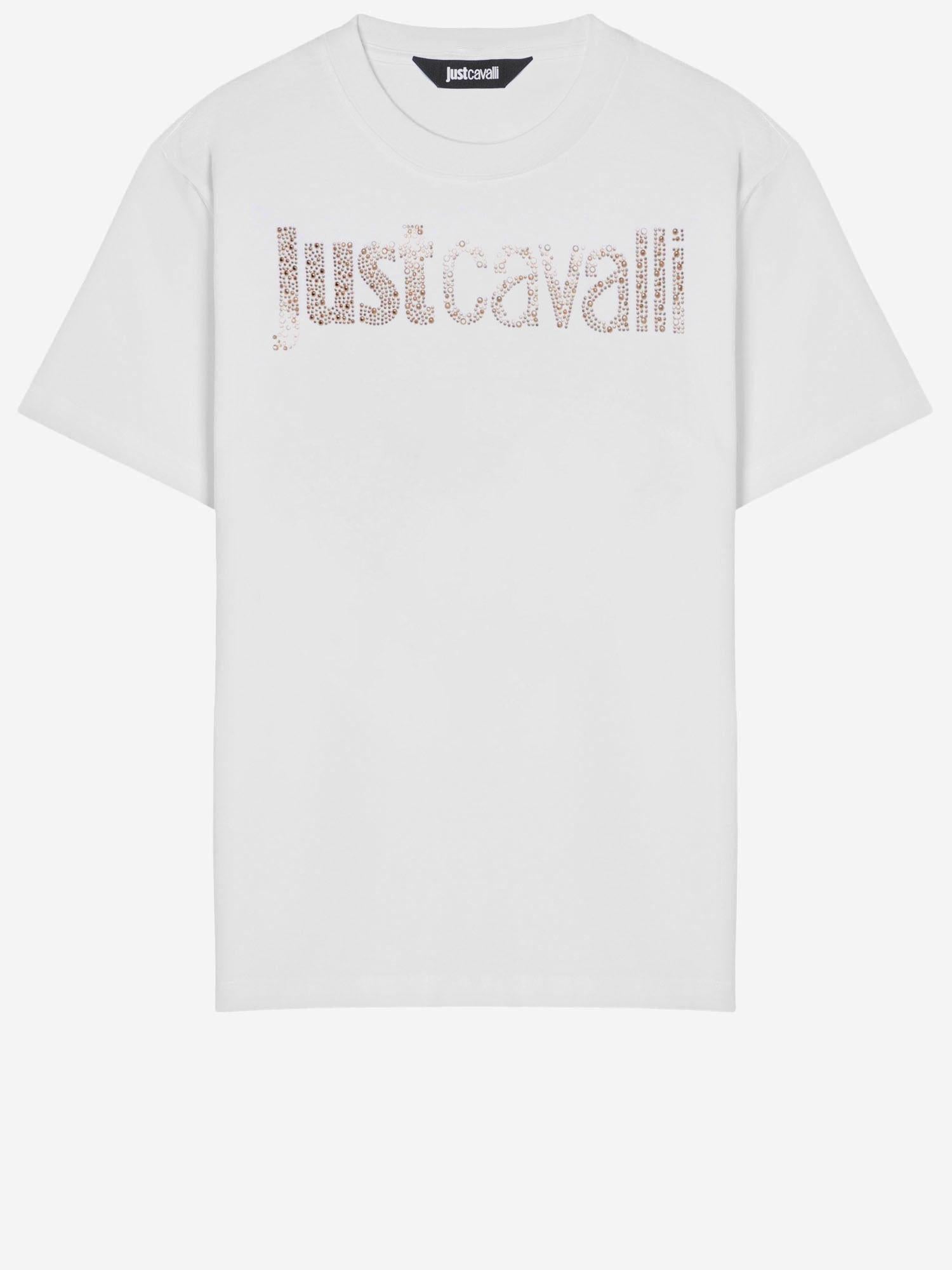 T-SHIRT IN COTONE CON LOGO 80PAHE21 CJ110G03 JUST CAVALLI 