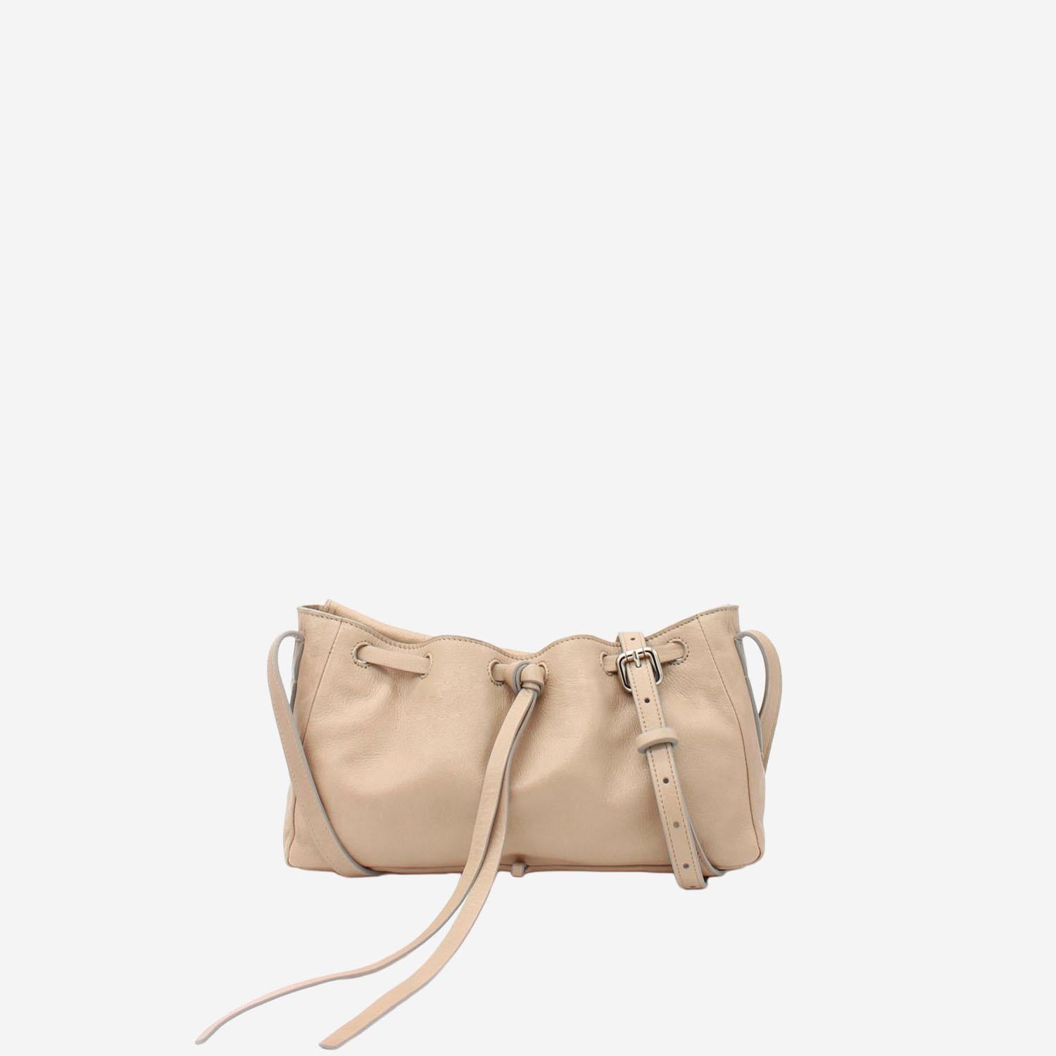 BORSA LA BISACCIA MINI IN NAPPA MARTELLATA LABISACCIAMINISOUFFLE 096SL RADICA STUDIO 