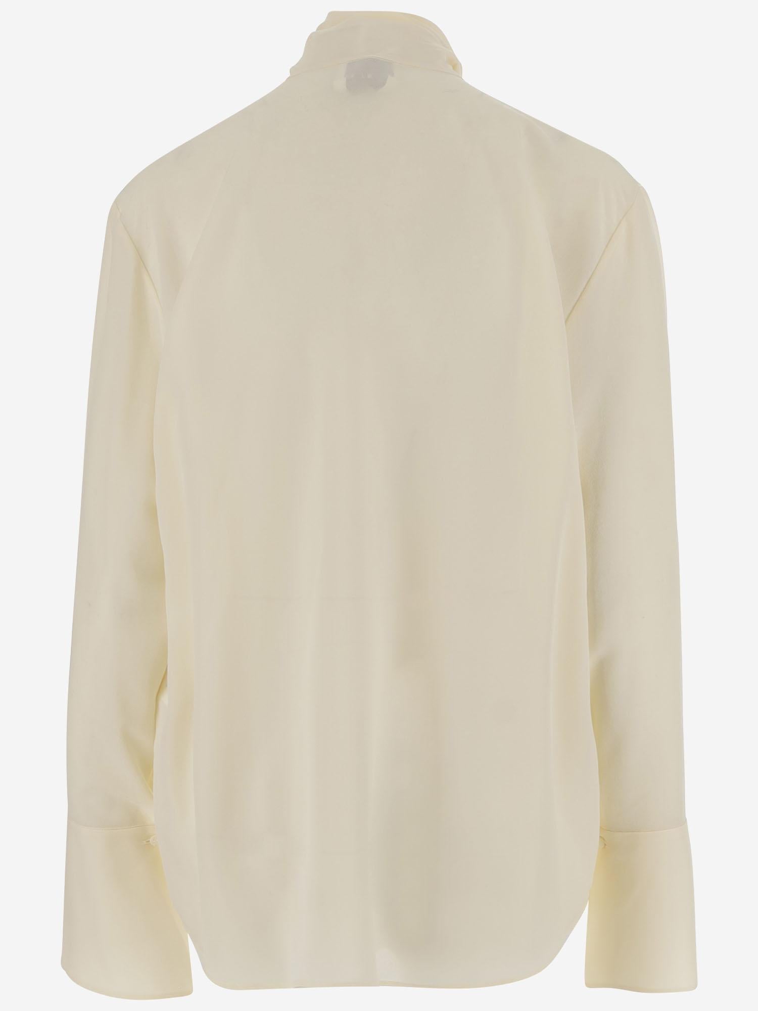 CAMICIA IN SETA CON FIOCCO W25110 0101 SASUPHI 