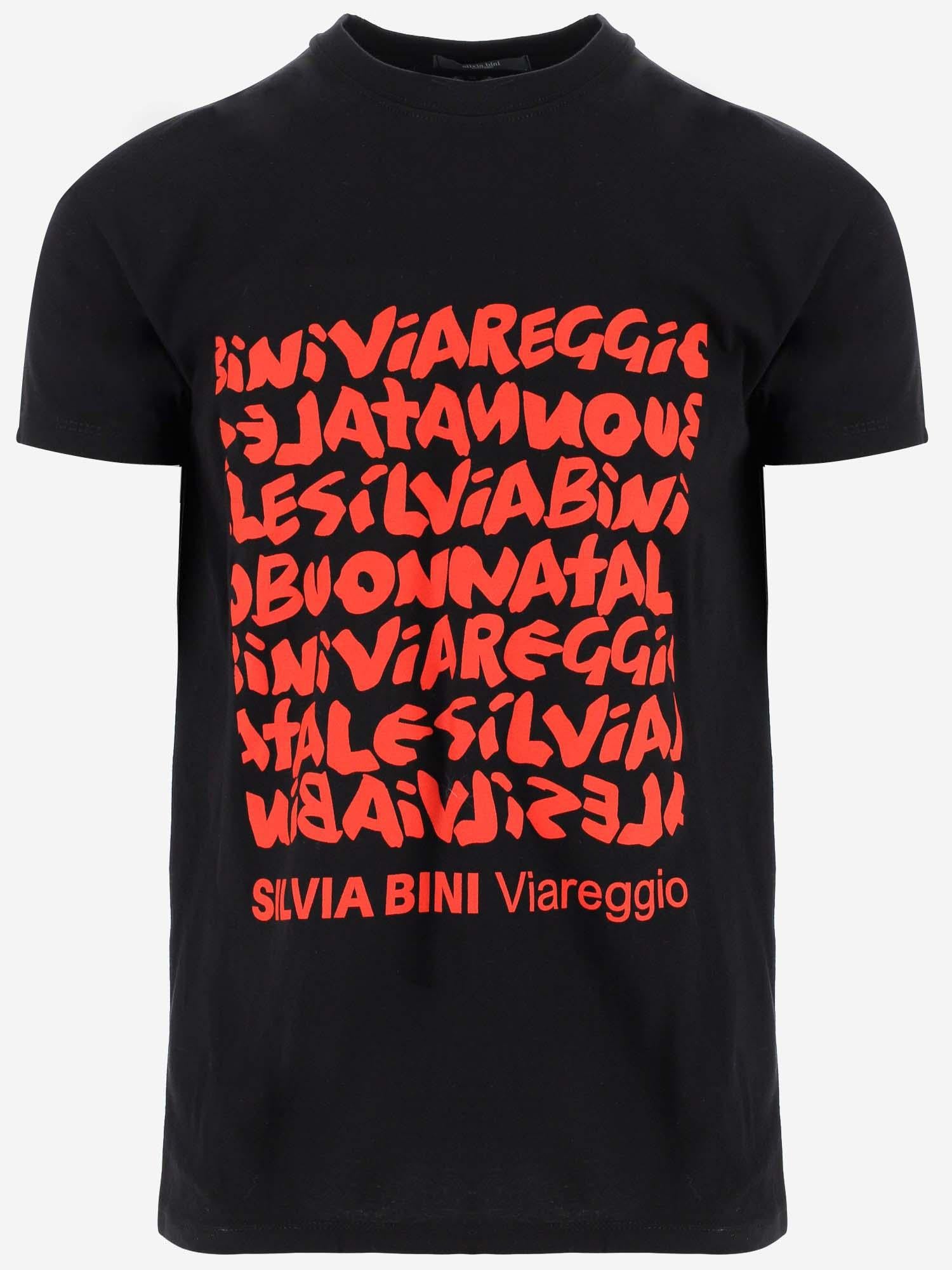 T-SHIRT STAMPA NATALE TSHIRTNATALE BLACK BINI SILVIA 