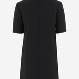 Abito in lana con collo decorato 1022108 1A127891B000 VERSACE 