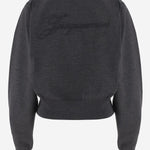 MAGLIONE IN LANA MERINO CON RICAMO LOGO SWW00632AK00299 970 JACQUEMUS 
