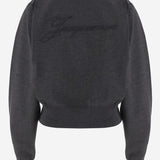 MAGLIONE IN LANA MERINO CON RICAMO LOGO SWW00632AK00299 970 JACQUEMUS 