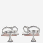 Sandali Janis in pelle JANISTHONG 45SILVERWHITE AMINA MUADDI 