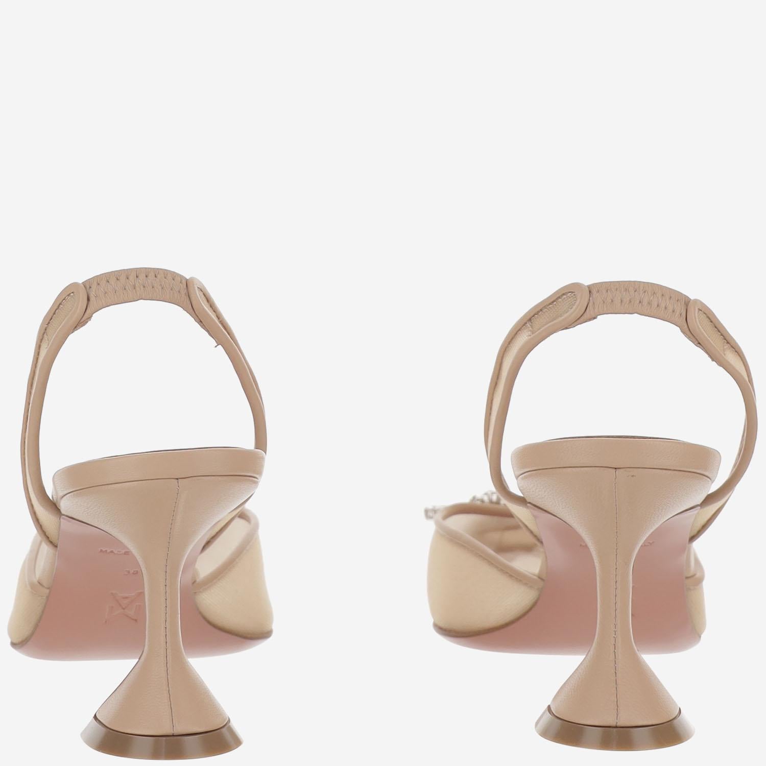 Begum Slingback in mesh BEGUMMESHSLING 70BEIGEMESH AMINA MUADDI 