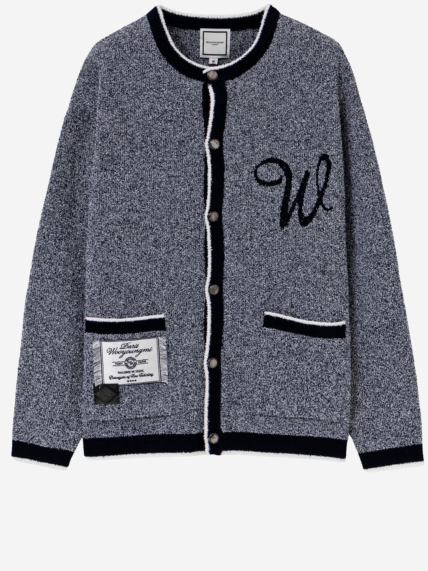 Cardigan in Misto cotone W261KN06 508N WOOYOUNGMI 