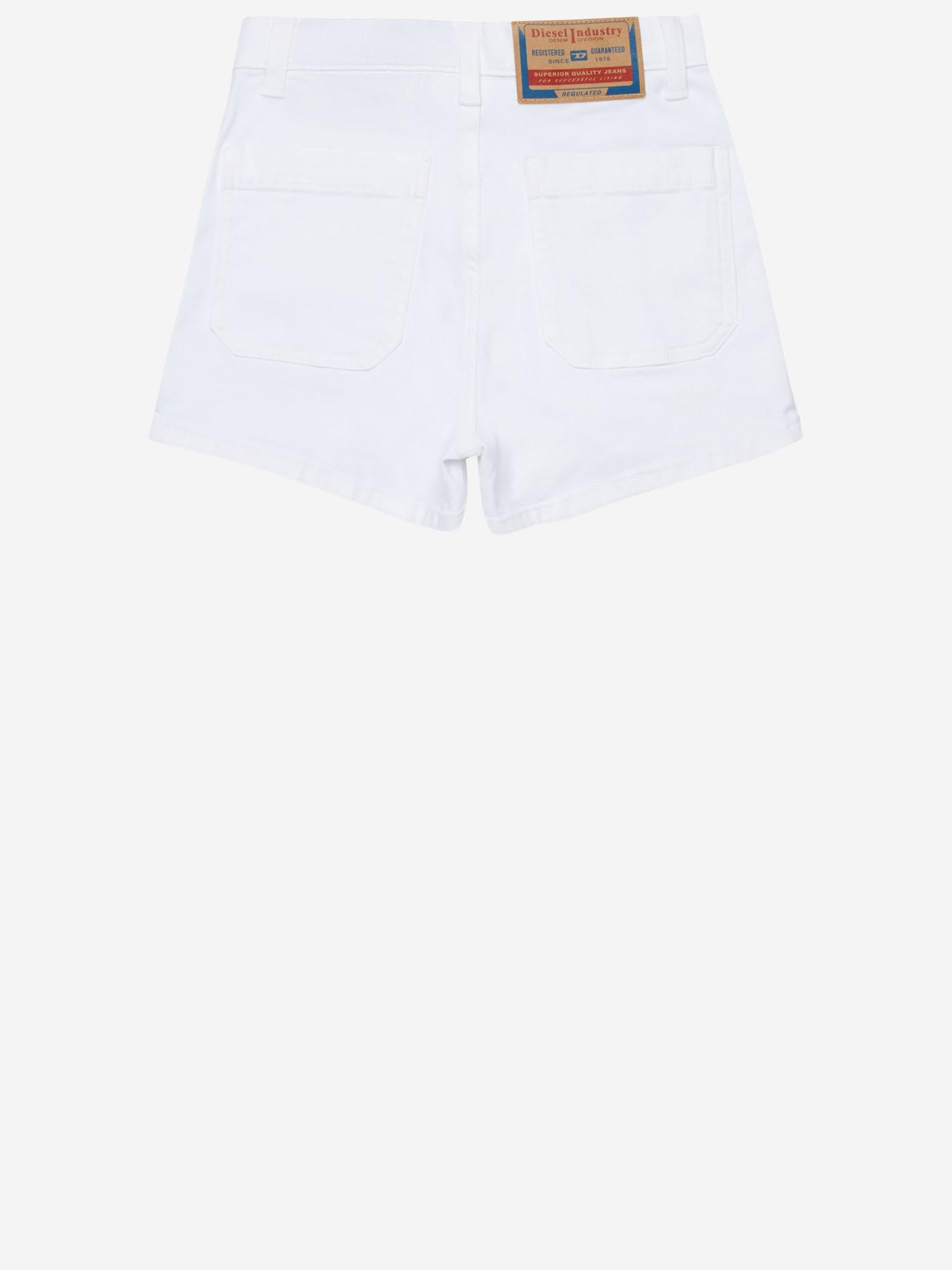 SHORTS PINTYX JJJ IN COTONE STRETCH J02560 KXBR6K100 DIESEL KIDS 