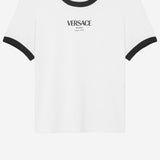 T-SHIRT IN VISCOSA STRETCH 1022656 1A166852W020 VERSACE 