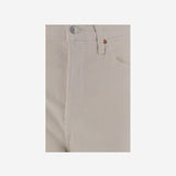 PANTALONI IN COTONE STRETCH 19303WUHRSWL VINTAGE WHITE RE/DONE 