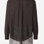 CAMICIA IN LANA GESSATA E PIZZO FS1332 AVK1F0DHP FENDI 