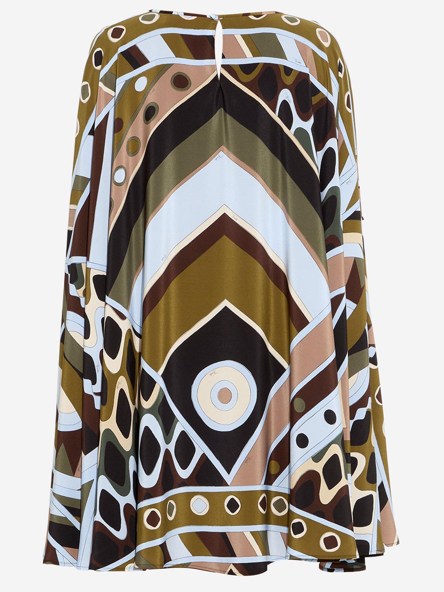 ABITO IN SETA IN STAMPA VIVARA 6HRL026H843 016 EMILIO PUCCI 