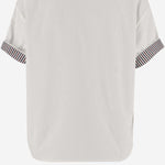 T-SHIRT IN COTONE CON FODERA A RIGHE 753811 V39G09090 BOTTEGA VENETA 