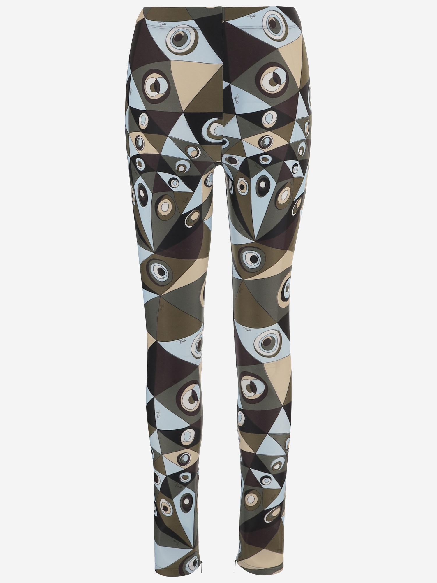 Leggings in licra stretch con Stampa Occhi 6HTT216H865 P18 EMILIO PUCCI 