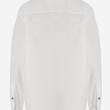 CAMICIA IN COTONE CON BOTTONI A CONTRASTO 1023767 1A147481W000 VERSACE 