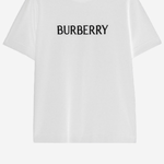 T-SHIRT  IN COTONE CON LOGO 8118978 CHALK BURBERRY 