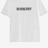 T-SHIRT  IN COTONE CON LOGO 8118978 CHALK BURBERRY 