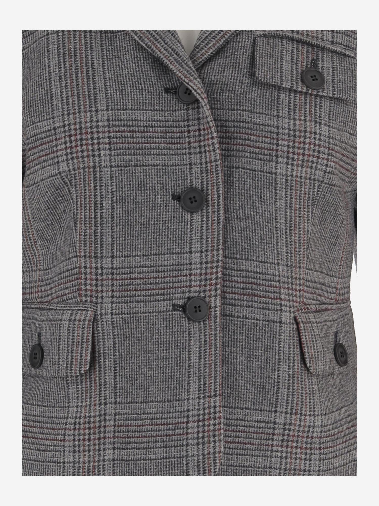 GIACCA TAYLOR IN MISTO LANA CON MOTIVO A QUADRI 21789 950 THE.GARMENT 