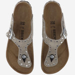 SANDALI GIZEH RIVET IN PELLE SCAMOCIATA 1029388 TAUPE BIRKENSTOCK 