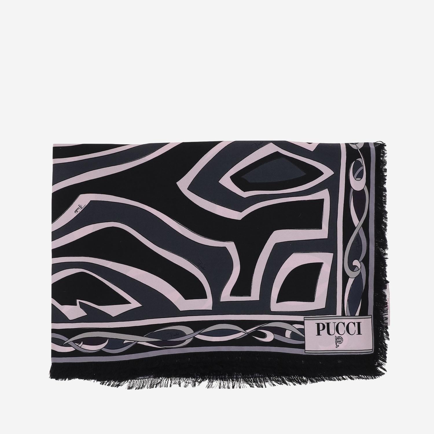 Foulard in seta con stampa labirinto 5UGB60 5UC251 EMILIO PUCCI 