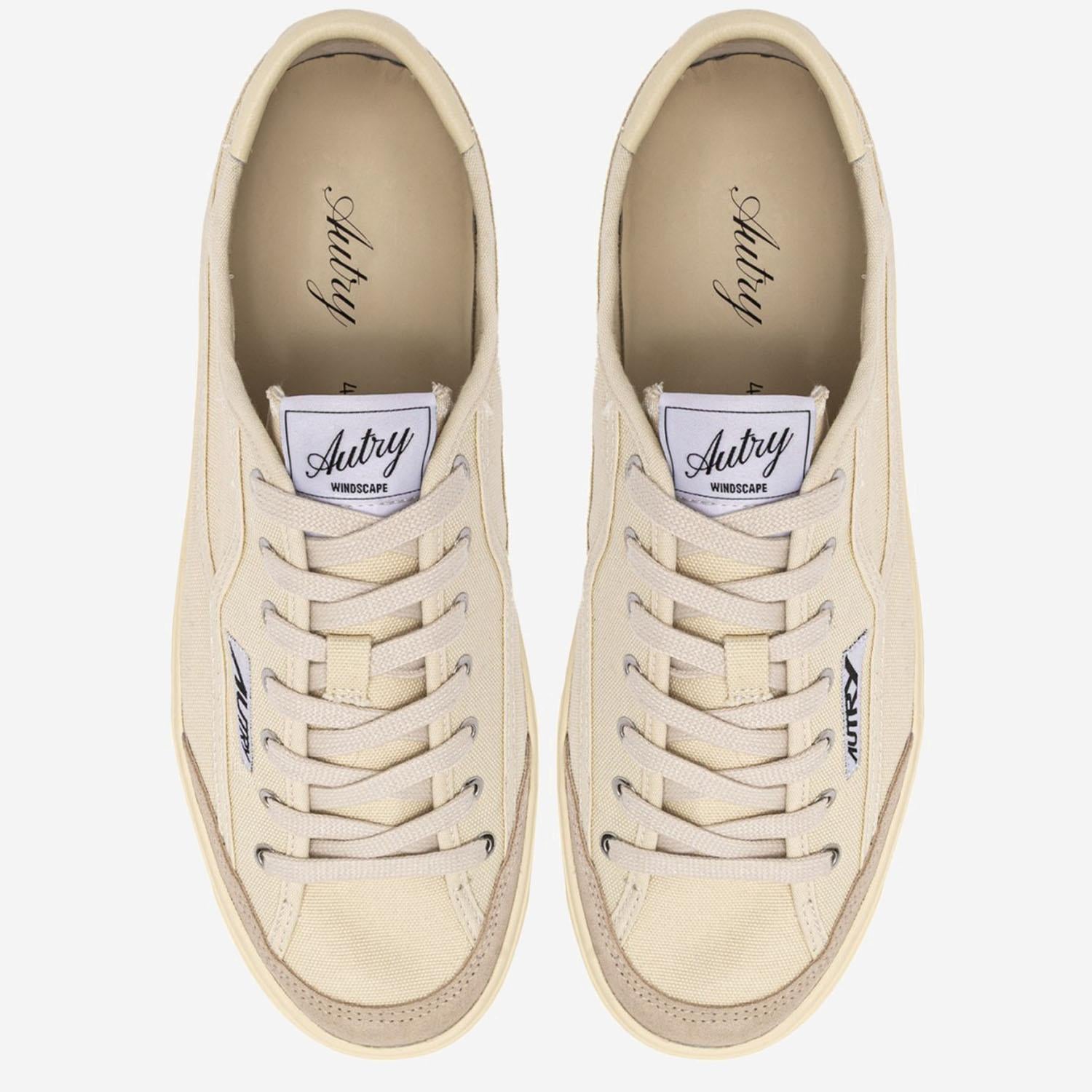 SNEAKERS WINDSCAPE LOW IN CANVAS SCLMCU02 CANVSUECREAM AUTRY 