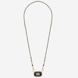 COLLANA YUCATAN NERO LUCIDO CO394 ORO MYA BAY 