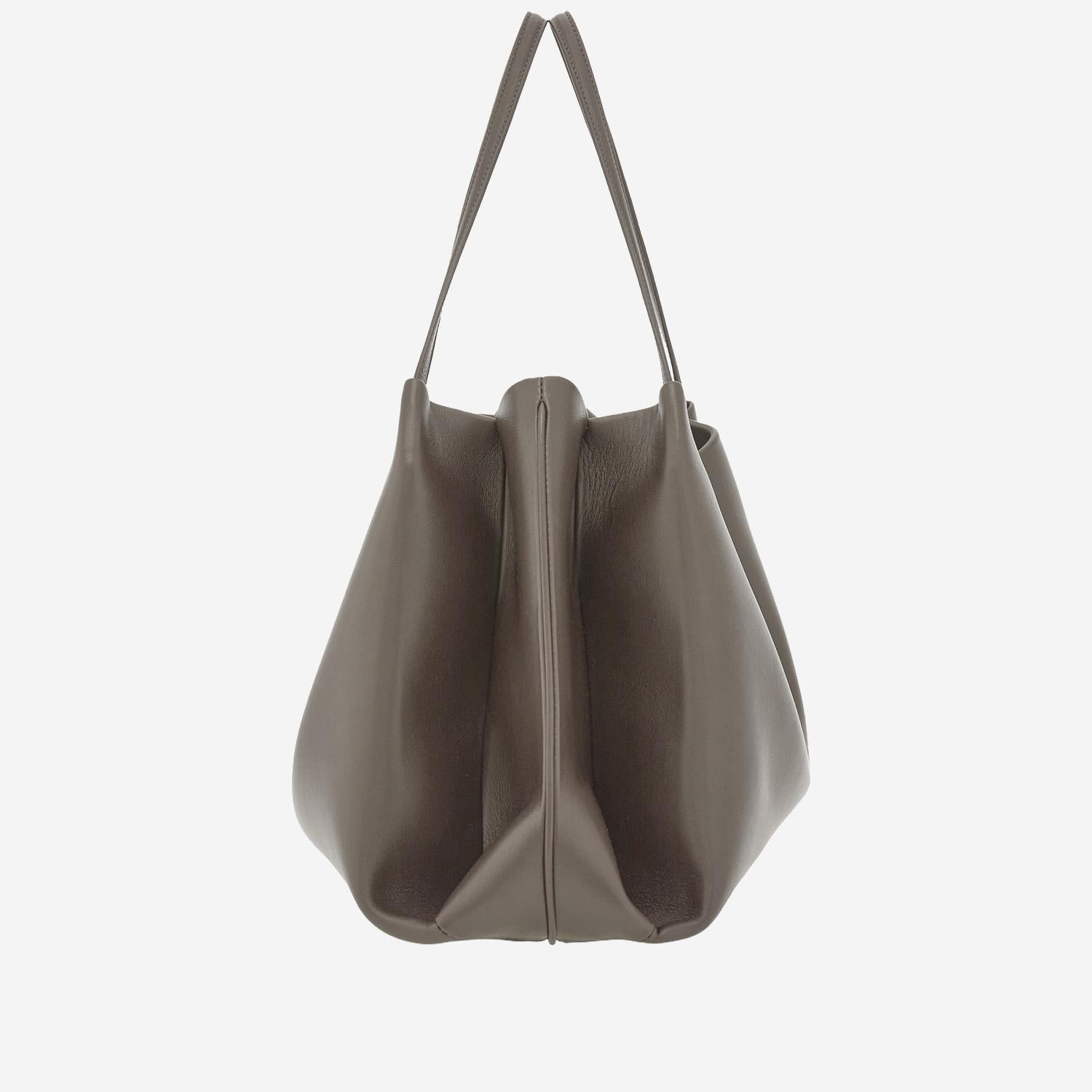 BORSA A SPALLA IN PELLE 219804 001NERO SALVATORE FERRAGAMO 