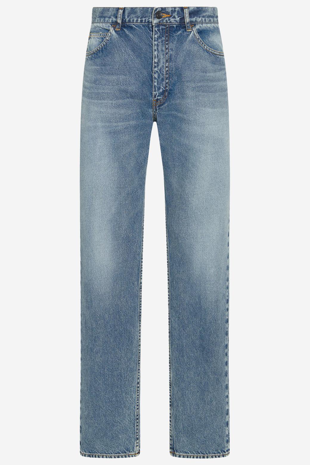 Jeans Fred in denim di cotone 619W3874 MDB THE ROW 