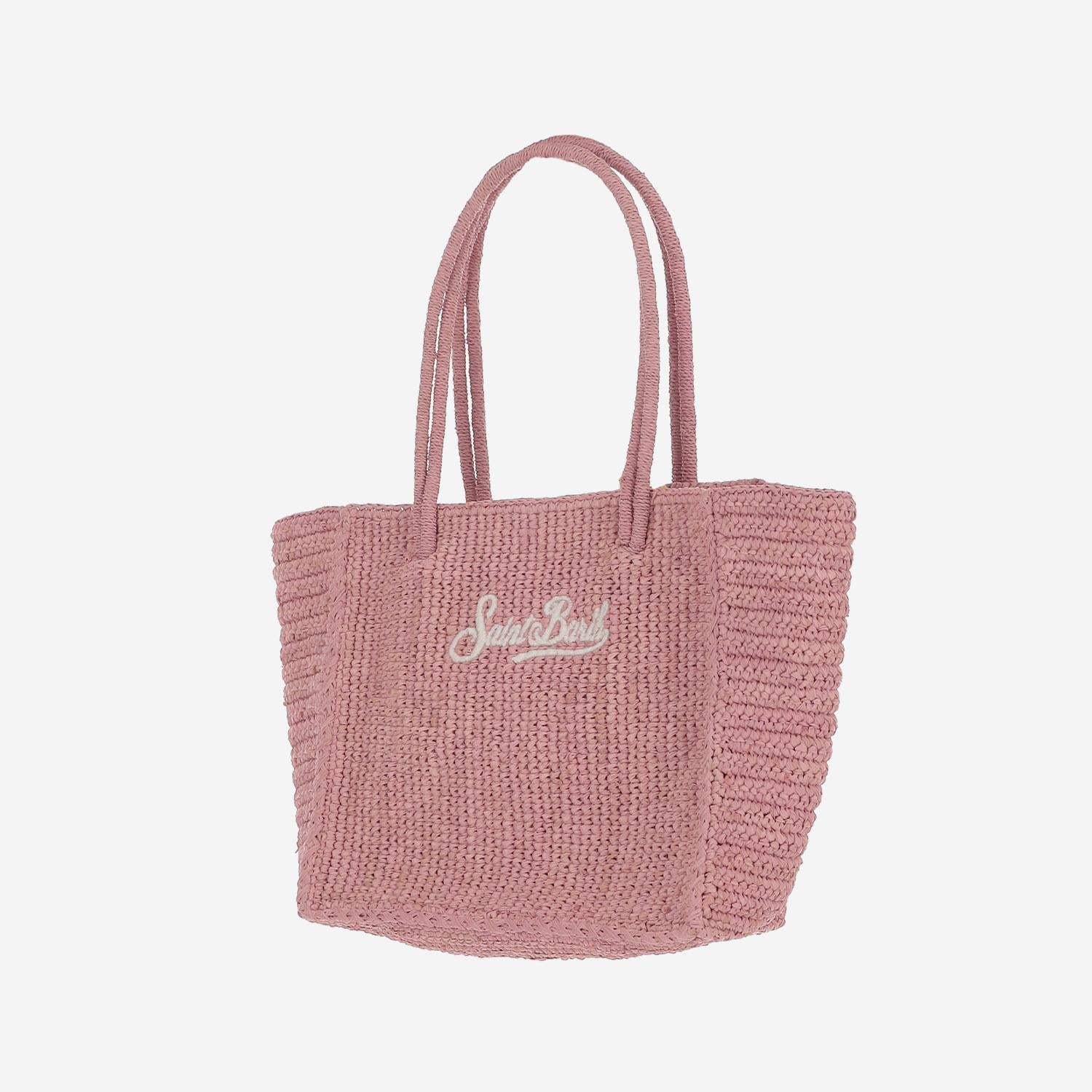 BORSA A MANO IN RAFIA CON LOGO HAND002 00223L MC2 SAINT BARTH 