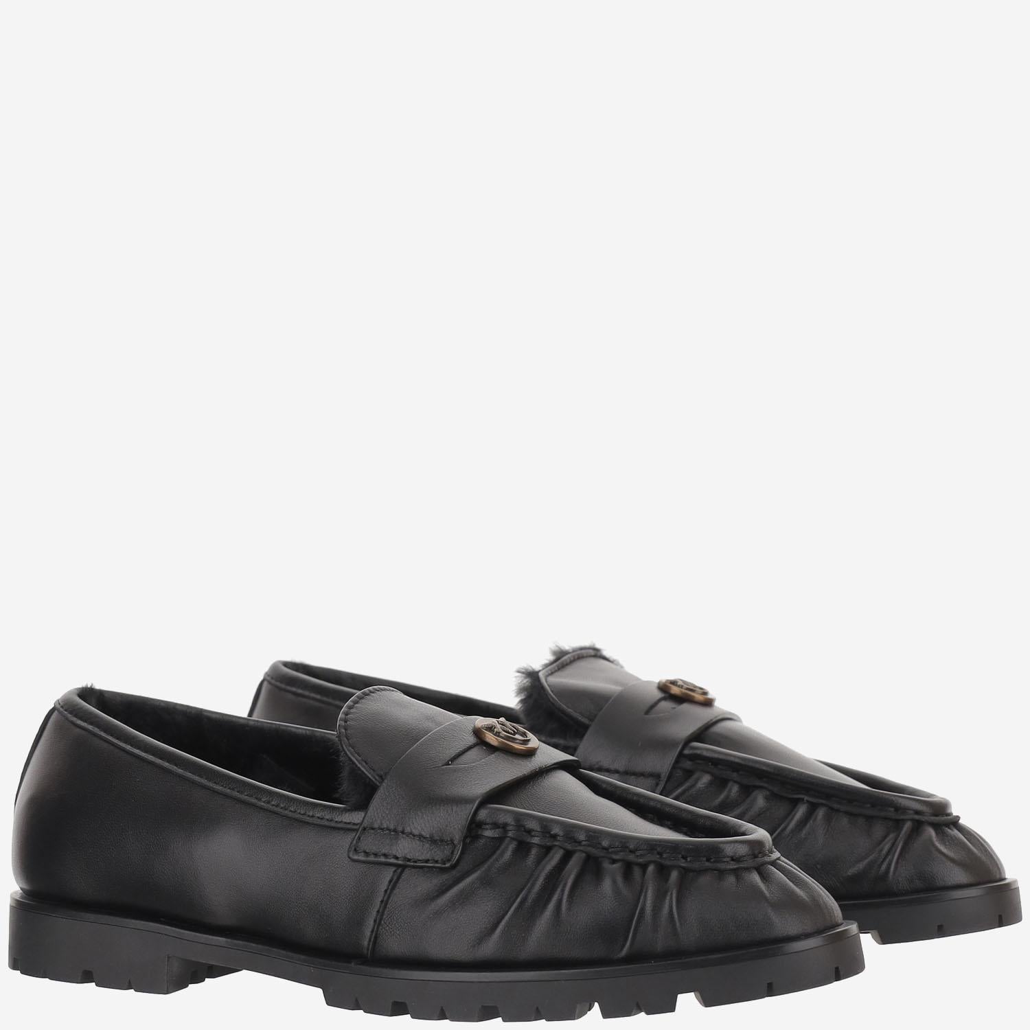 MOCASSINI NORA 01 IN NAPPA SD0435 P093Z99 PINKO 