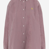 Camicia a righe in cotone MK1626 19EAF03DU MIU MIU 