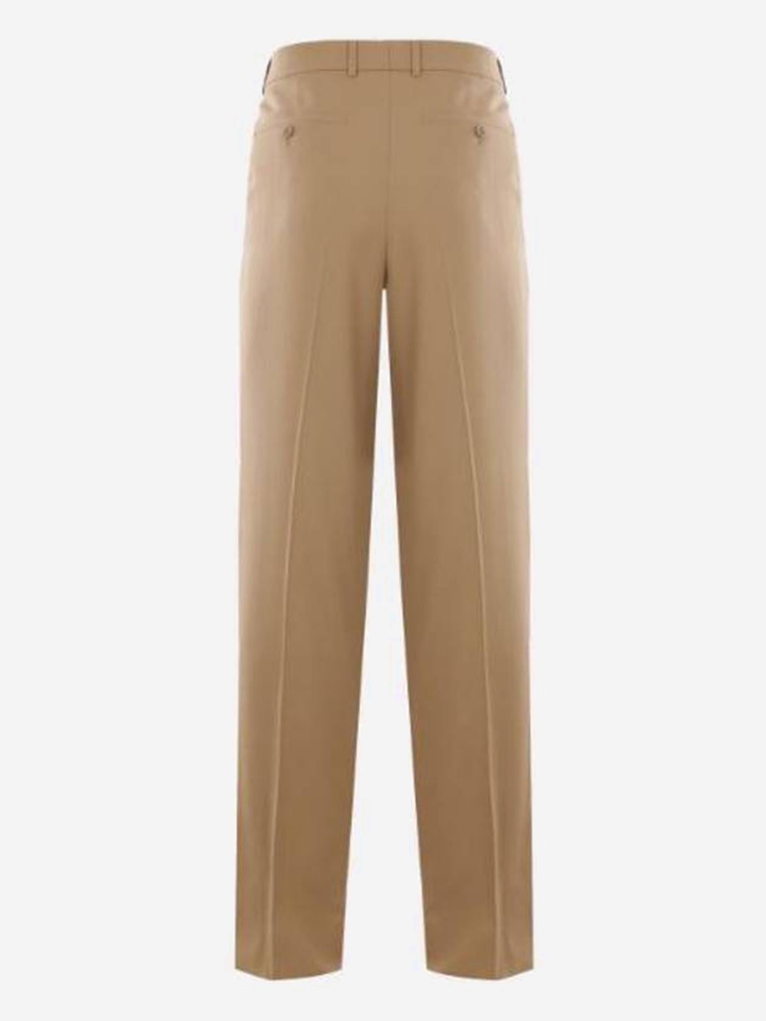 Pantaloni a vita alta in lana 821899 Y405W7557 SAINT LAURENT 